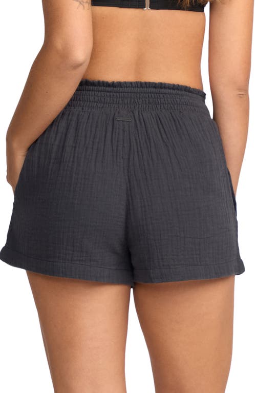 Billabong In The Waves Cotton Gauze Shorts In Blue