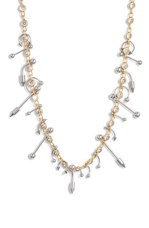 Duotone Piercing Station Necklace