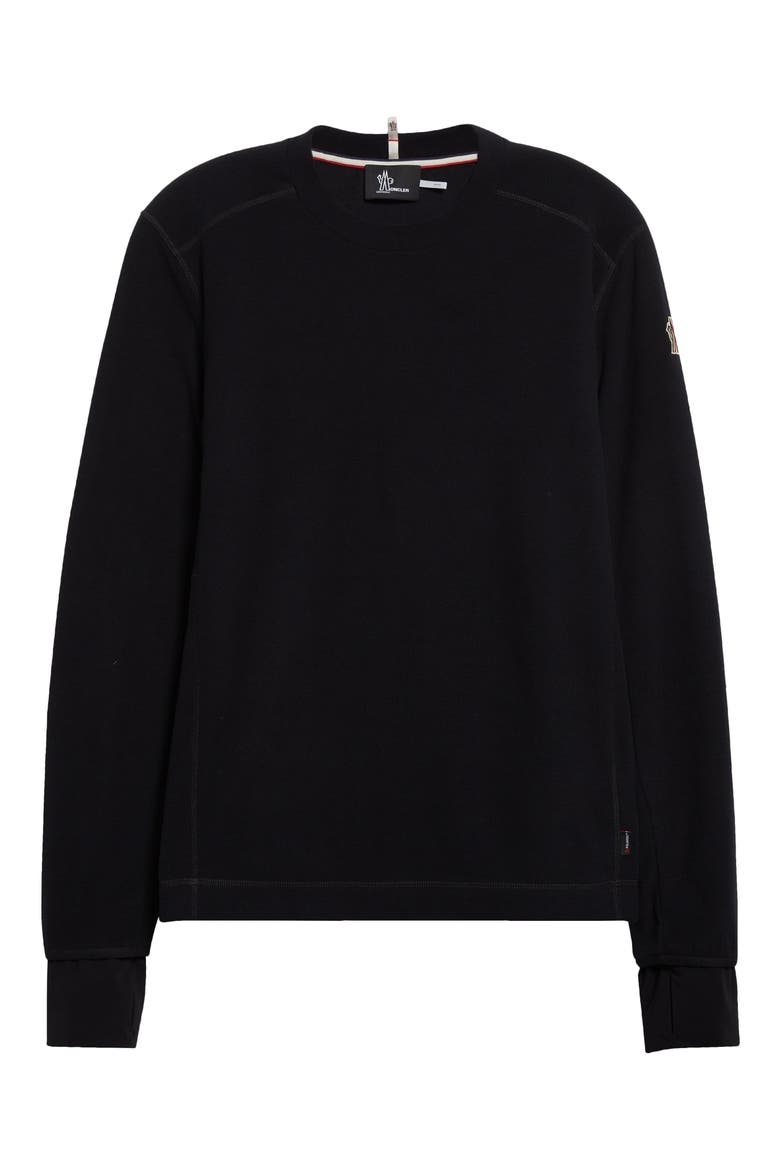 Fleece Sweatshirt, Alternate, color, BLACK