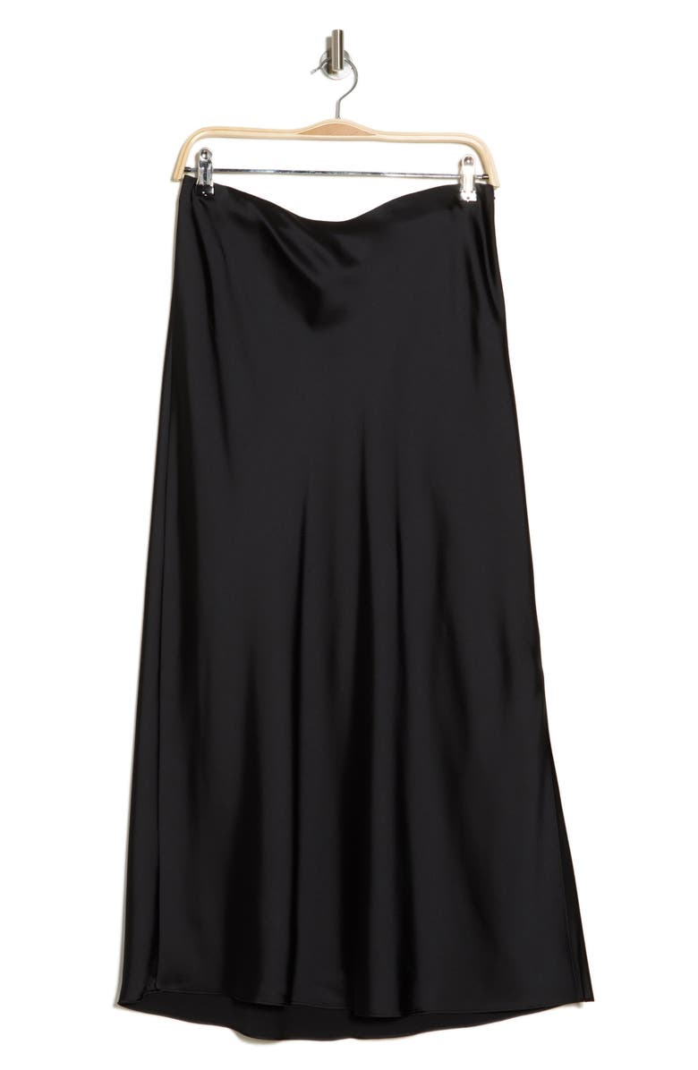 Vince Side Slit Satin Skirt, Alternate, color,