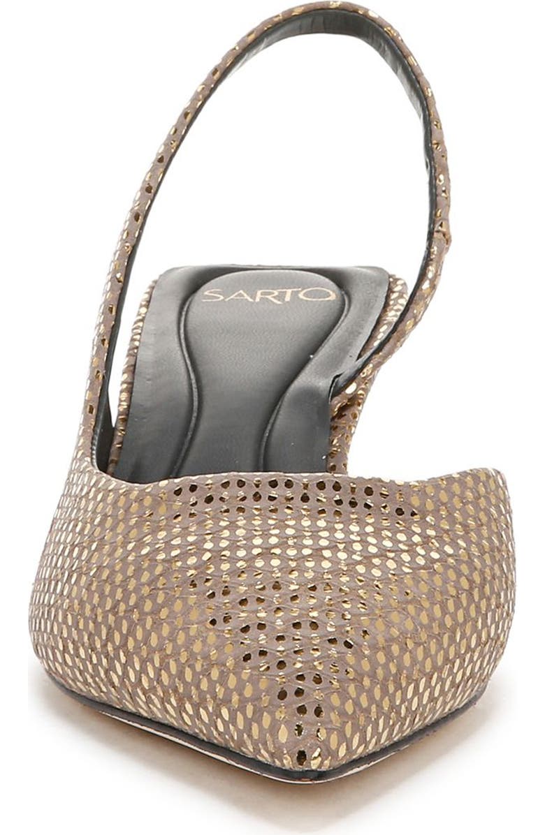 SARTO by Franco Sarto Devin Slingback Half D'Orsay Pointed Toe Kitten Heel Pump, Alternate, color,