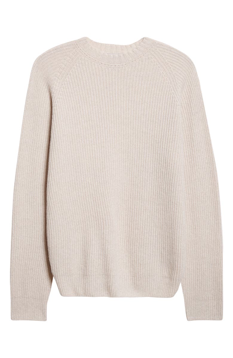 John Smedley Oxnard Cashmere & Extrafine Merino Wool Rib Sweater, Alternate, color, Pampas