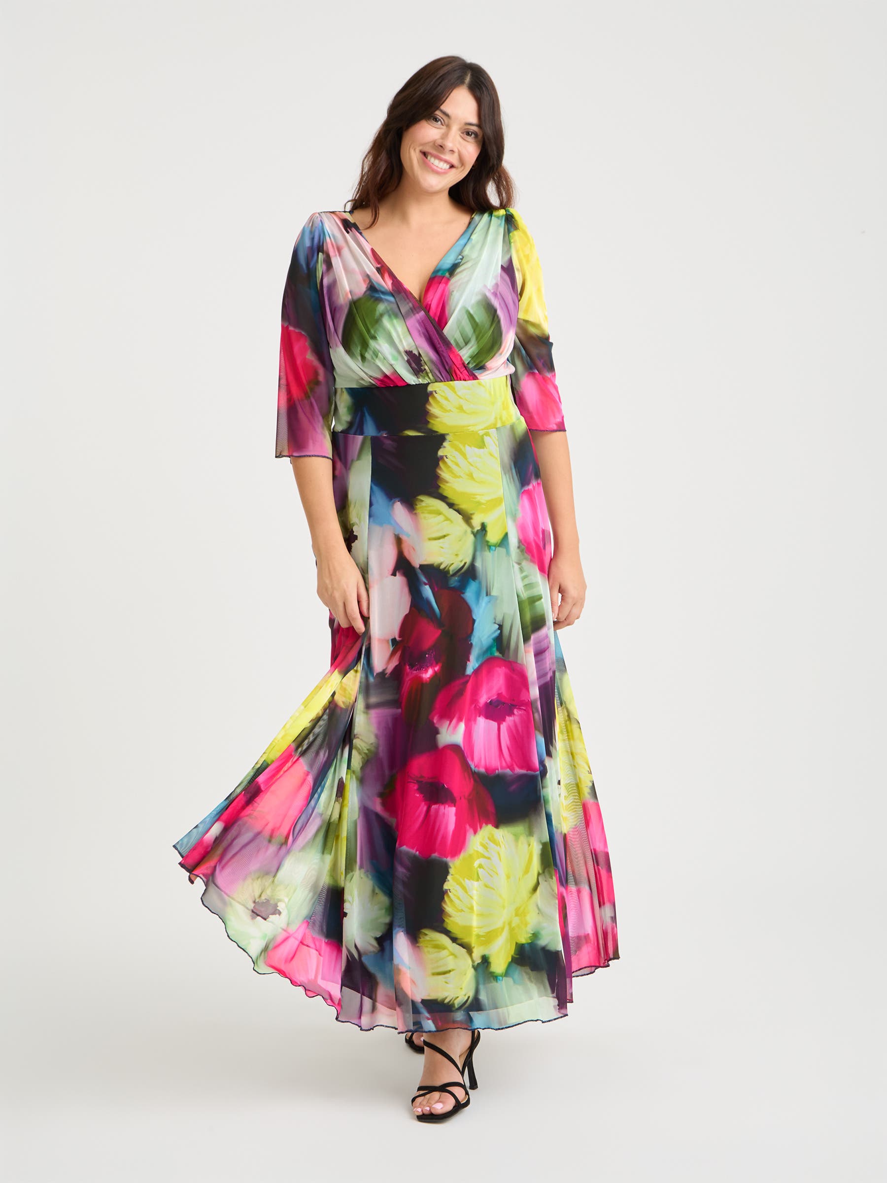 Verity Print Maxi Gown
