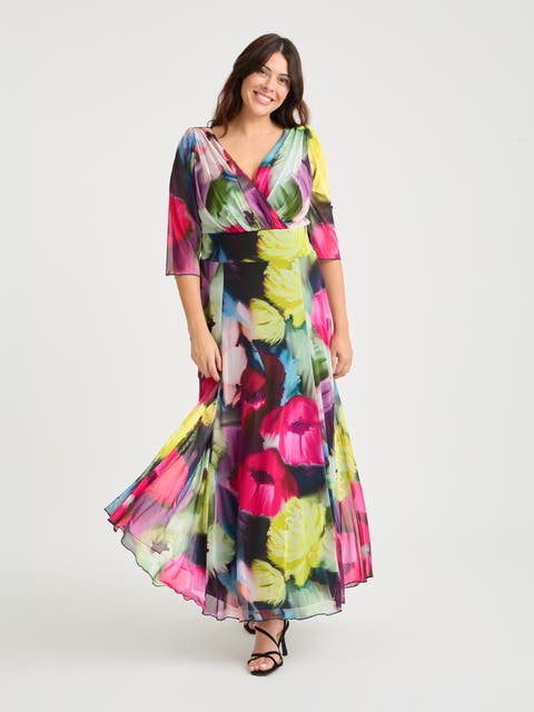 Verity Print Maxi Gown