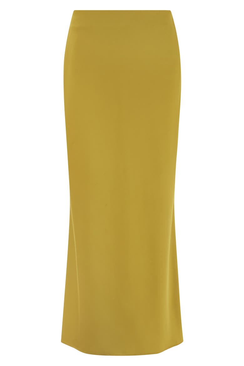 Harris Bias Cut Skirt, Alternate, color, MUSTARD