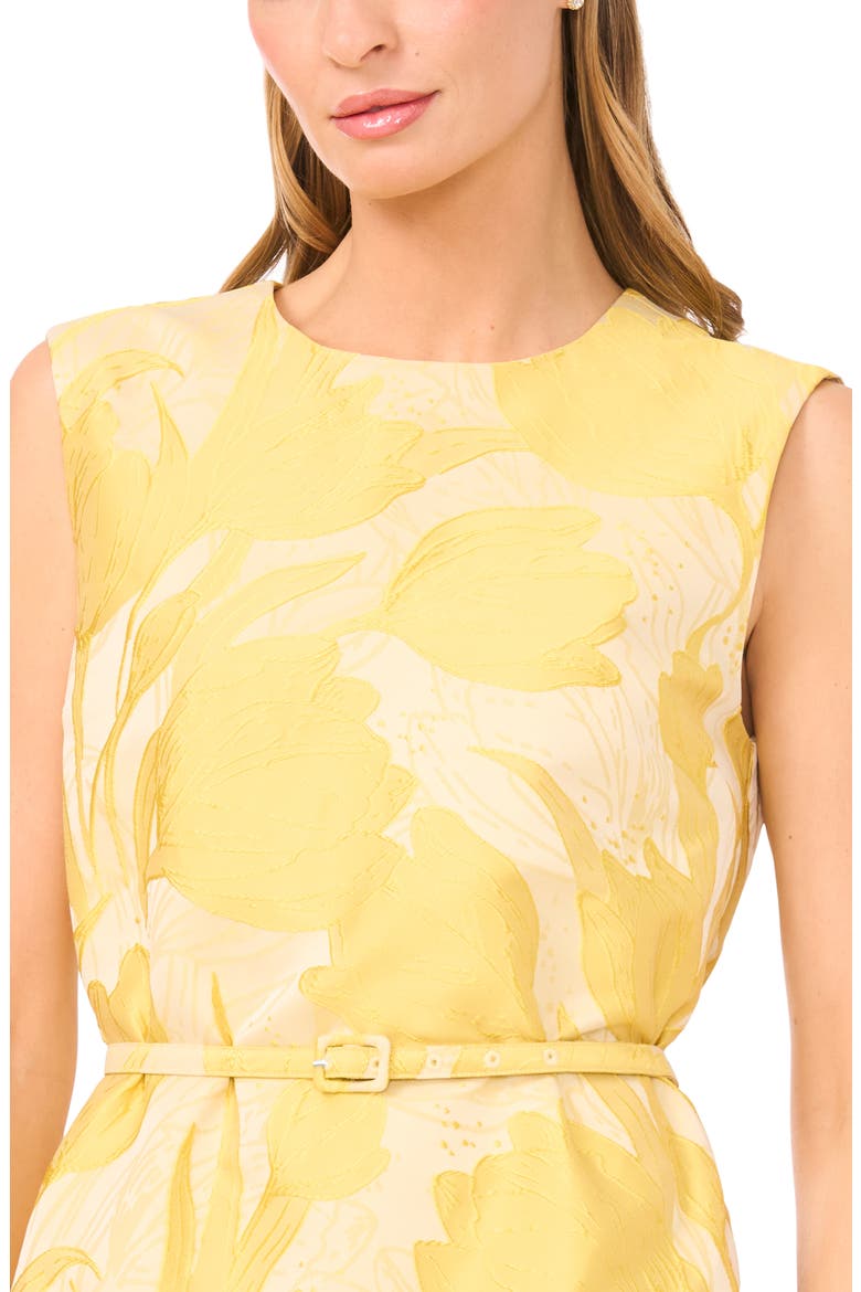 Lola Belted Sleeveless Ruffle Hem Minidress, Alternate, color, CORN CONFECTION