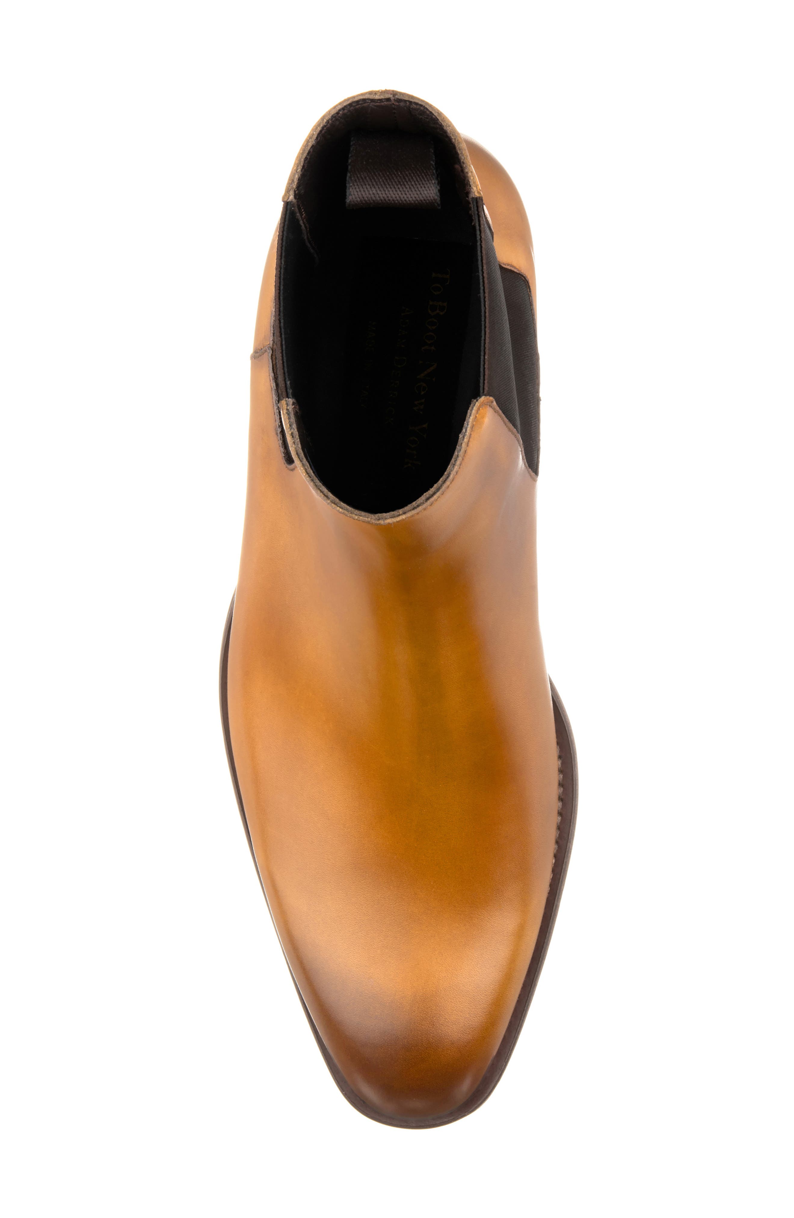 TO BOOT NEW YORK Erikson Plain Toe Chelsea Boot, Alternate, color, Crust Tabacco