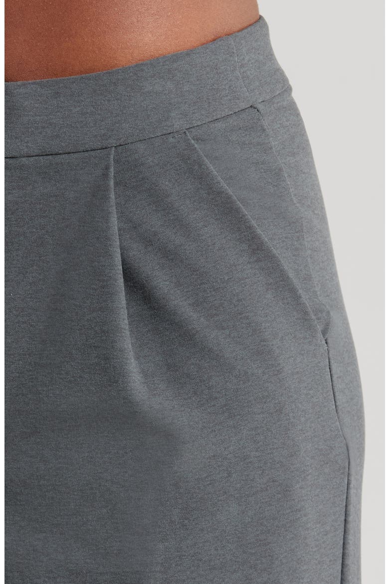 Elevation High Waist Flare Pants, Alternate, color, DARK PEWTER HEATHER