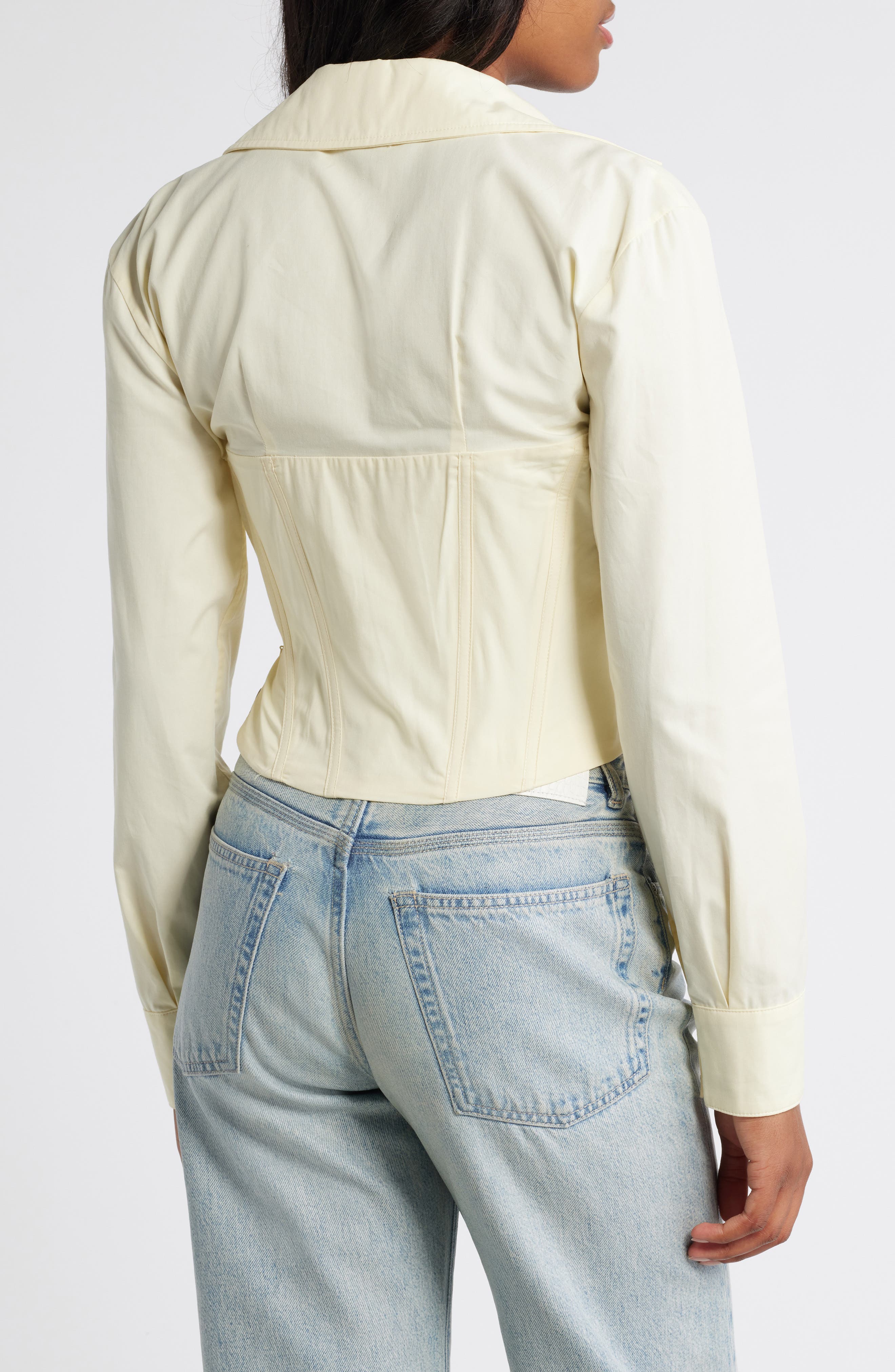 Plunge Corset Shirt - image 2