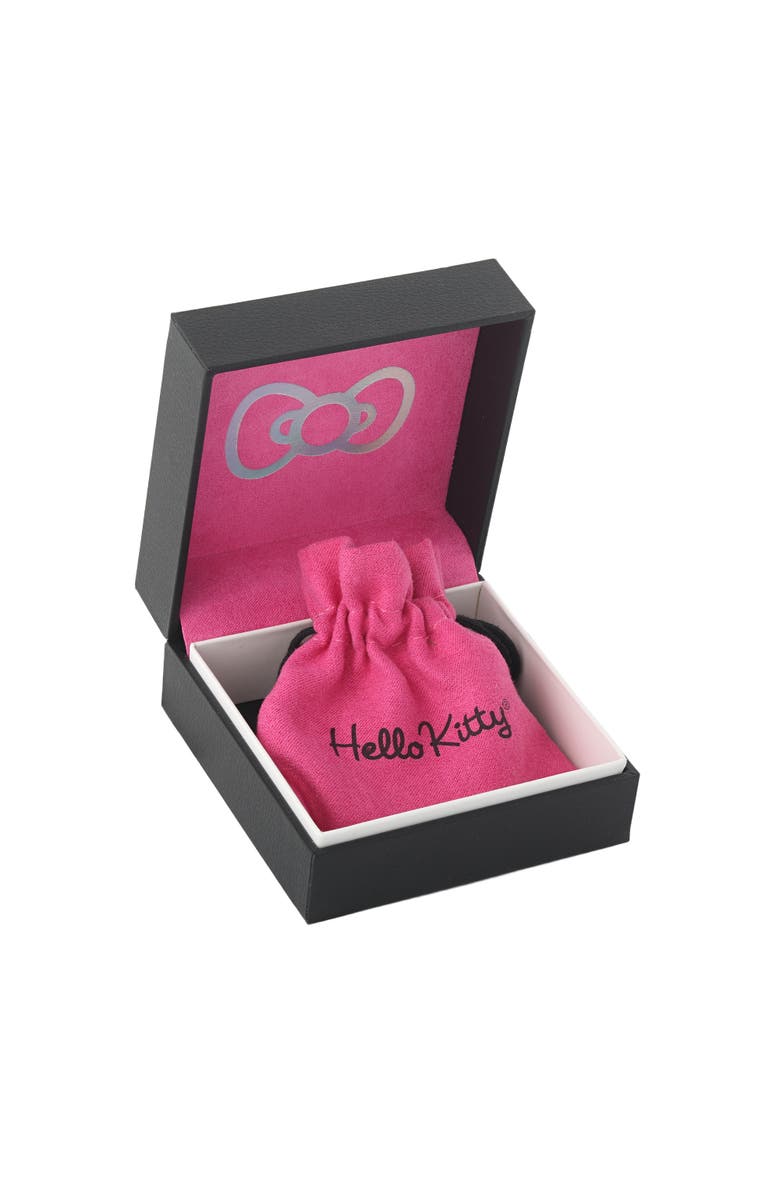 Hello Kitty White & Pink Sapphire Station Bracelet, 7.5", Alternate, color, Gold Pink