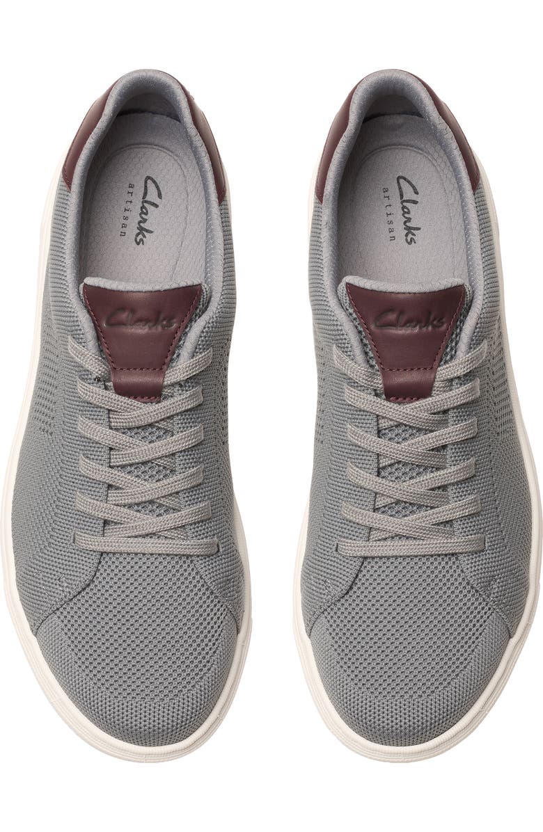 Clarks<sup>®</sup> Mapstone Knit Sneaker, Alternate, color, Grey Knit