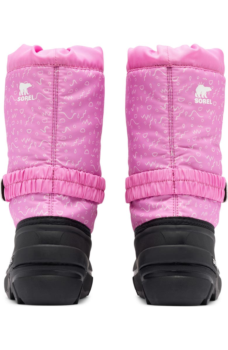 SOREL Kids' Flurry Water Resistant Snow Boot, Alternate, color, Orchid/ Black