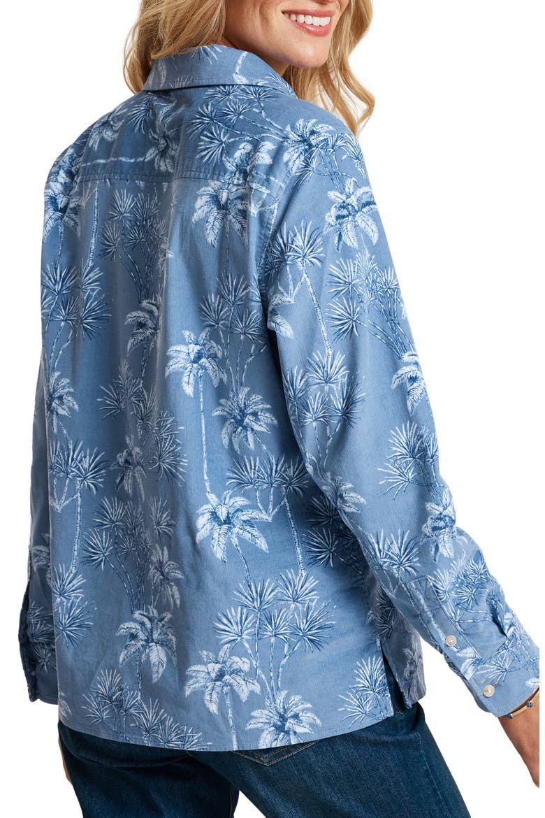 Beachside Palms Corduroy Shirt, Alternate, color, STONEWASH