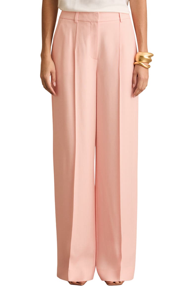 Magda Pleated Wide Leg Pants, Main, color, PINK