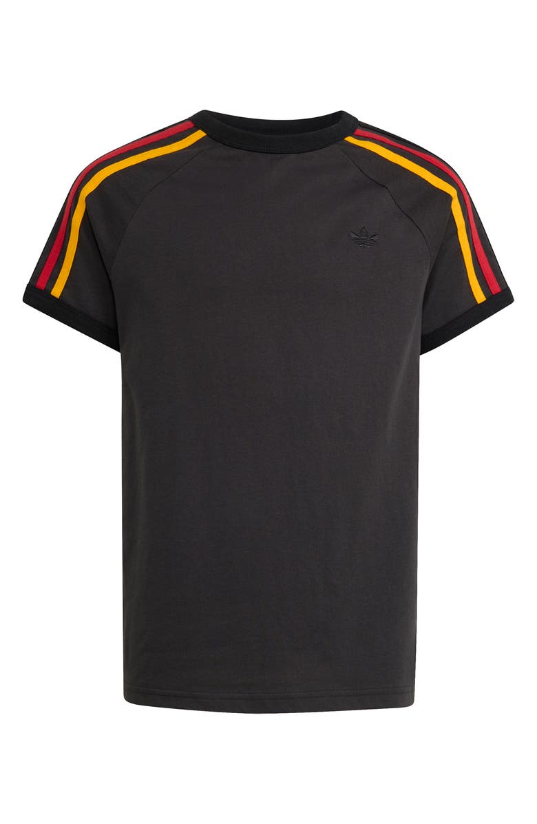 adidas Originals Kids' 3-Stripes Cotton T-Shirt, Main, color, Utility Black/ Black