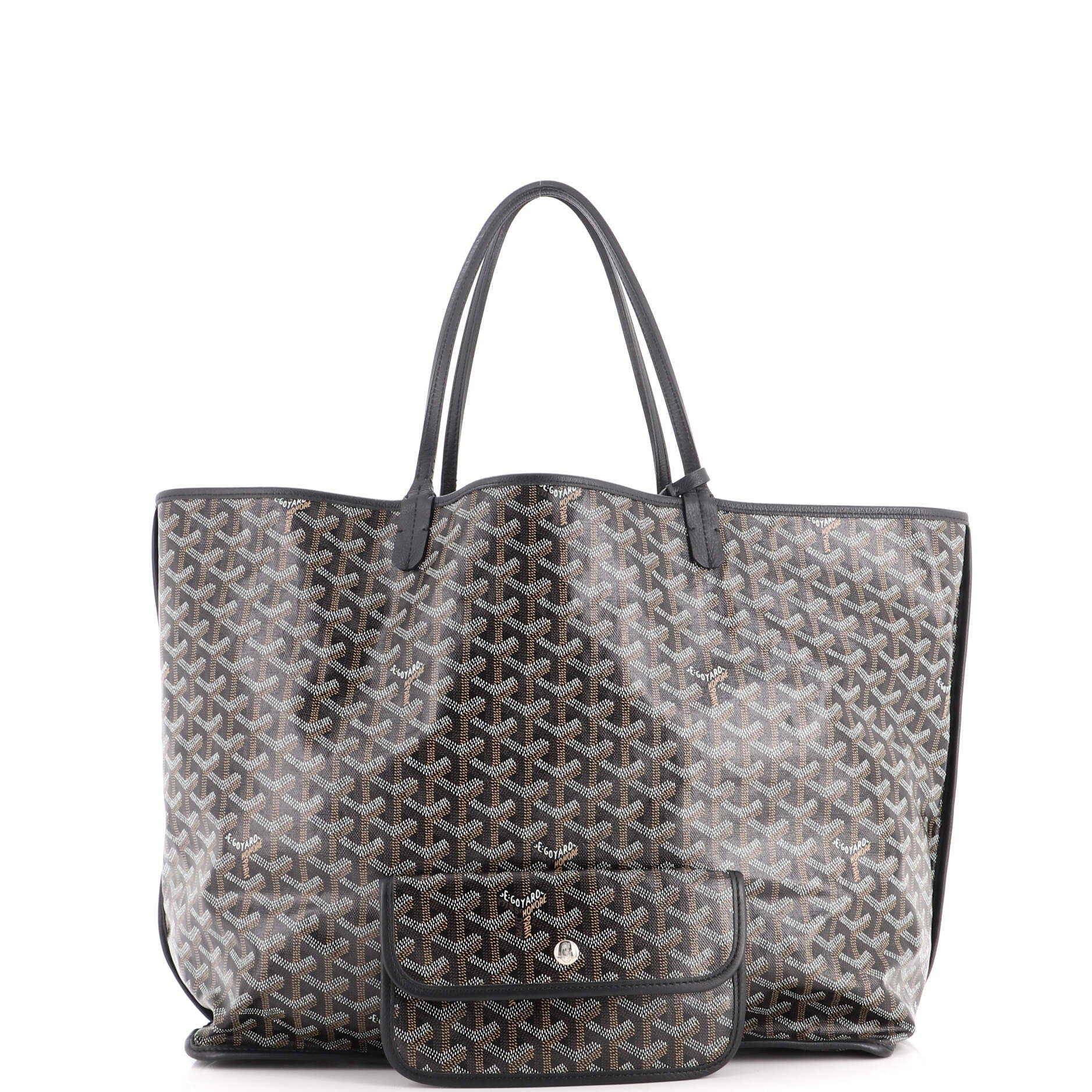 Anjou Reversible Tote Coated Canvas GM, Alternate, color, Black