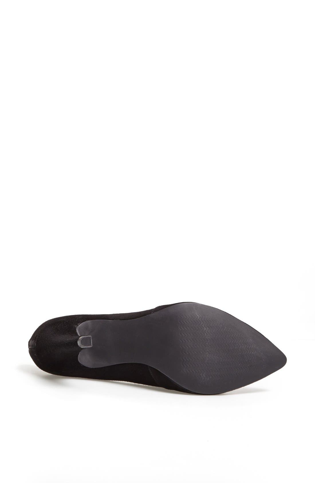 'Melanie' Pointy Toe Pump, Alternate, color, BLACK