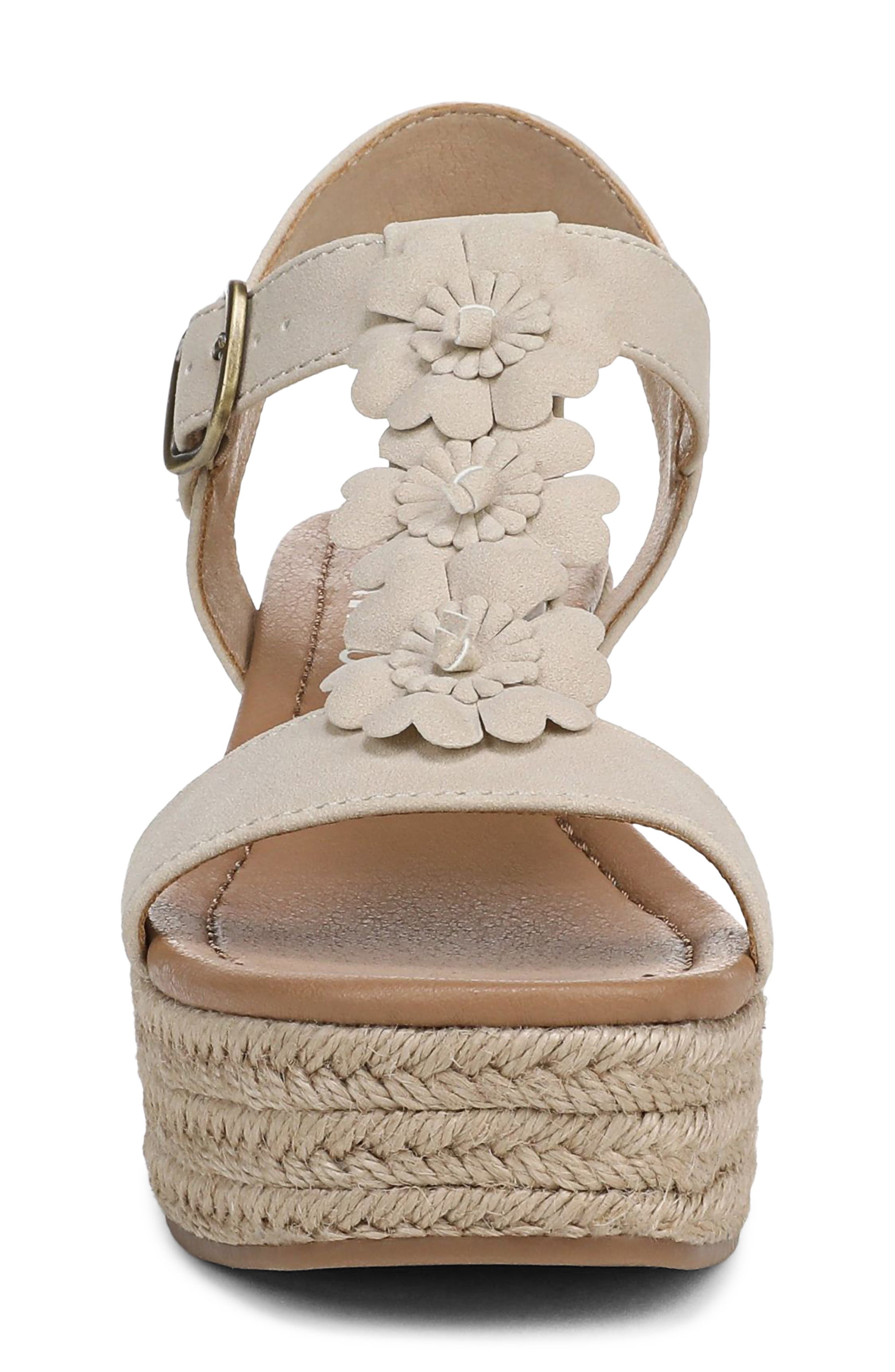 Annika 2 Platform Wedge Sandal, Alternate, color, OAT FAUX SUEDE
