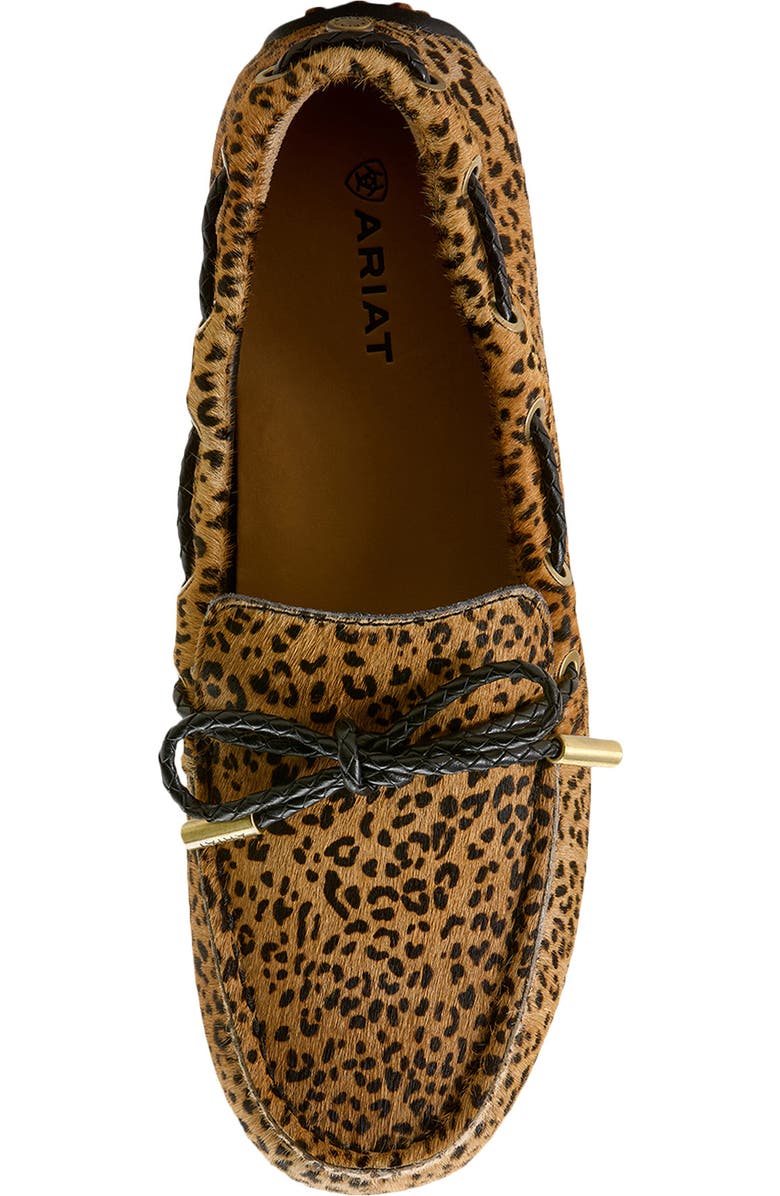 Ariat Margot Genuine Calf Hair Driving Shoe, Alternate, color, Mini Cheetah Hair On
