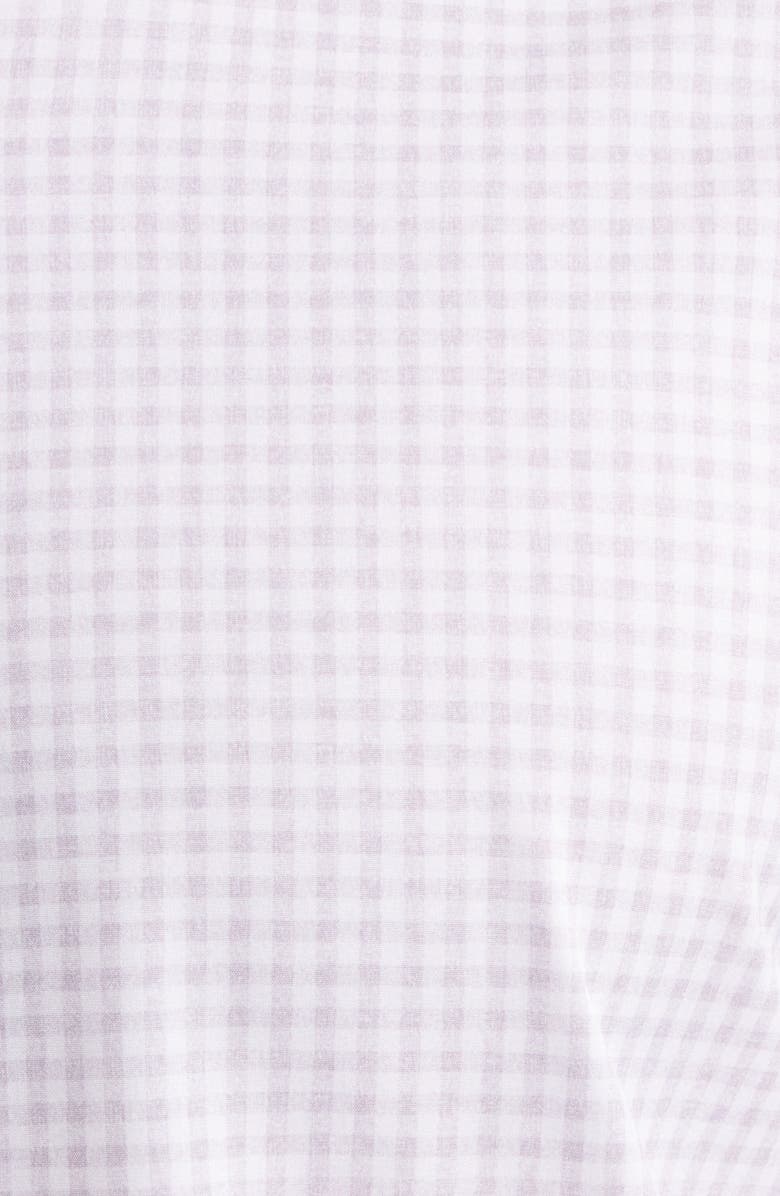W.R.K Trim Fit Gingham Check Performance Button-Up Shirt, Alternate, color, Grey/ White