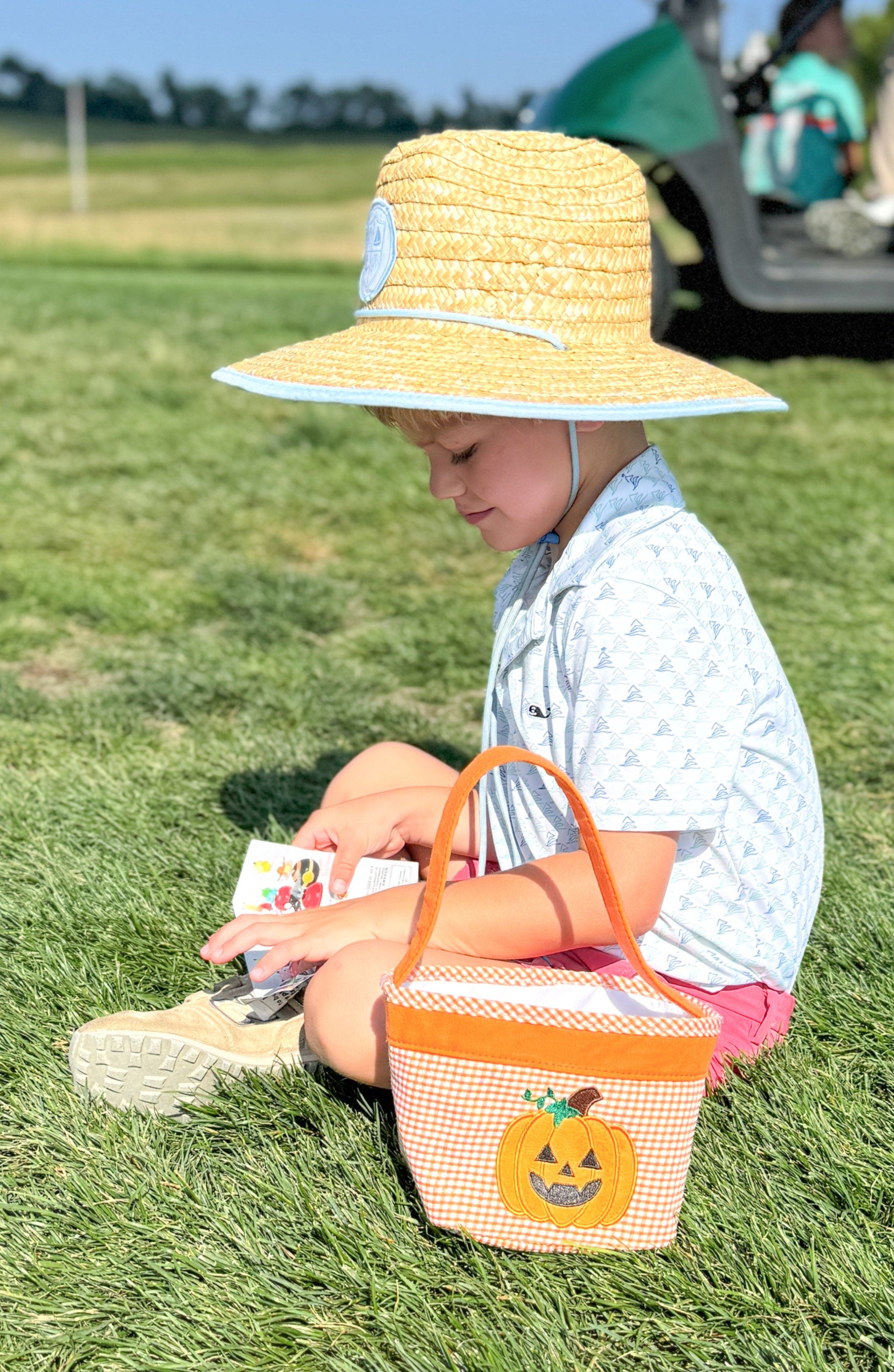 Bits & Bows Petite Jack-o-Lantern Halloween Pumpkin Tote, Alternate, color, 