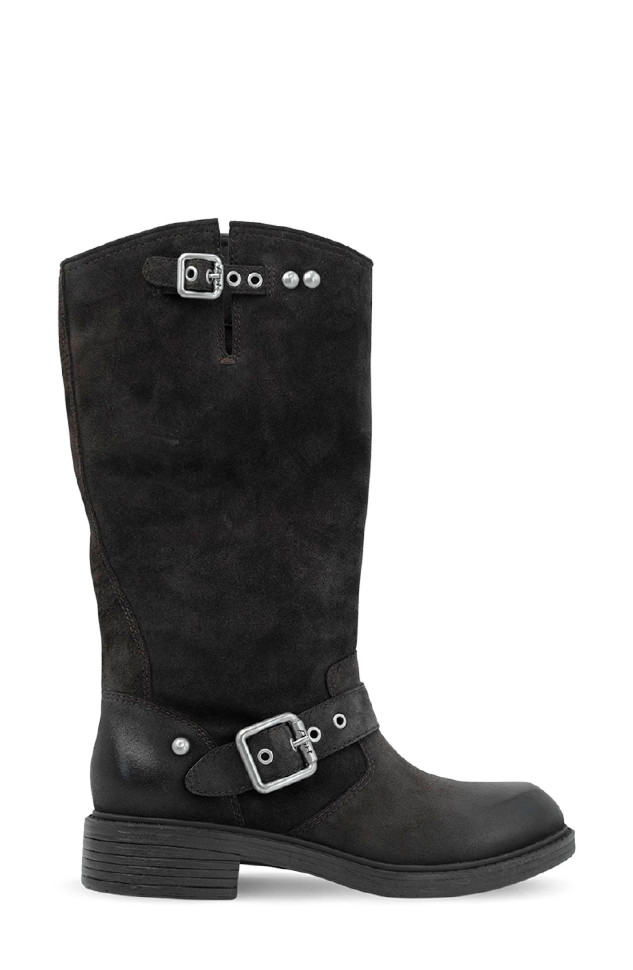 Freesia Leather Tall Boot, Alternate, color, AFRICA BROWN SUEDE