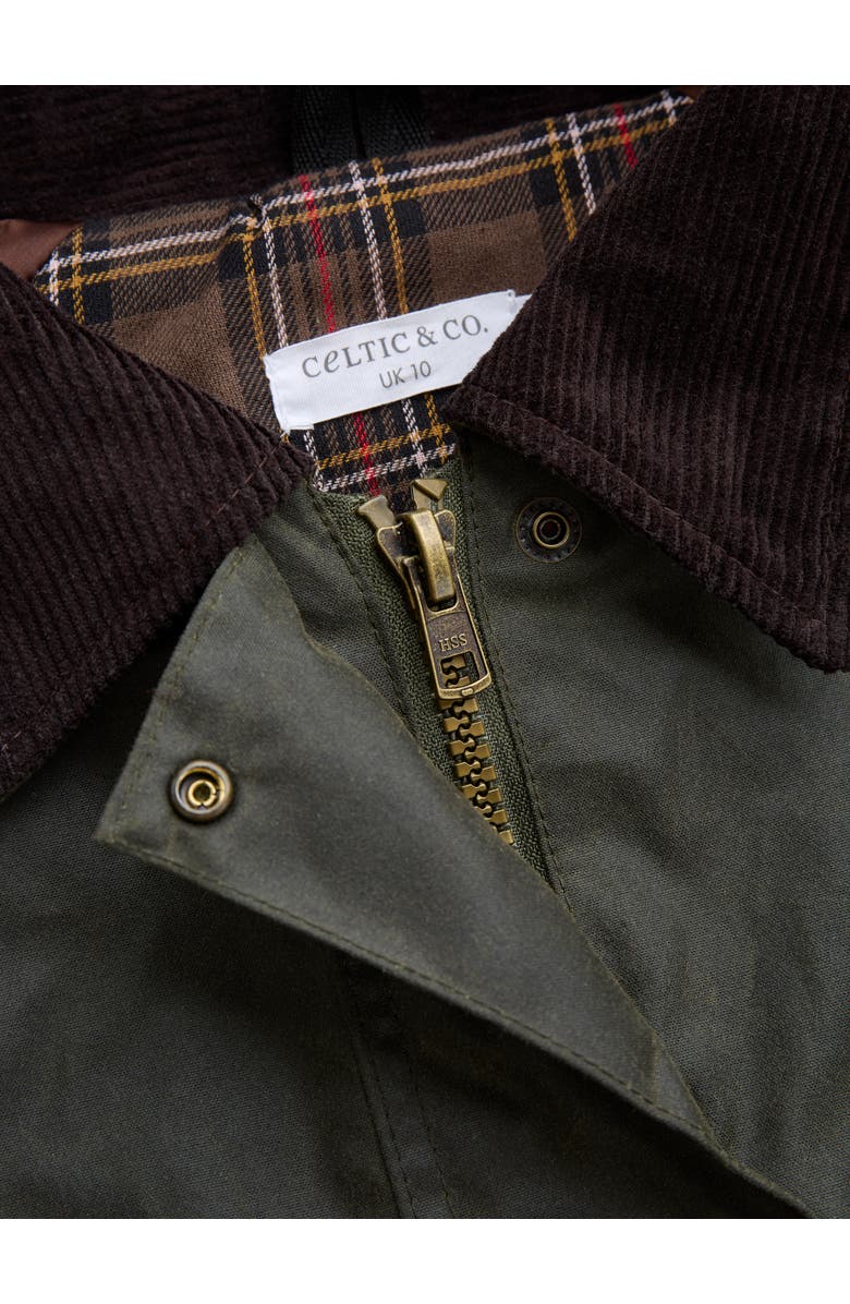 Celtic & Co. Raglan Waxed Cotton Jacket, Alternate, color, 