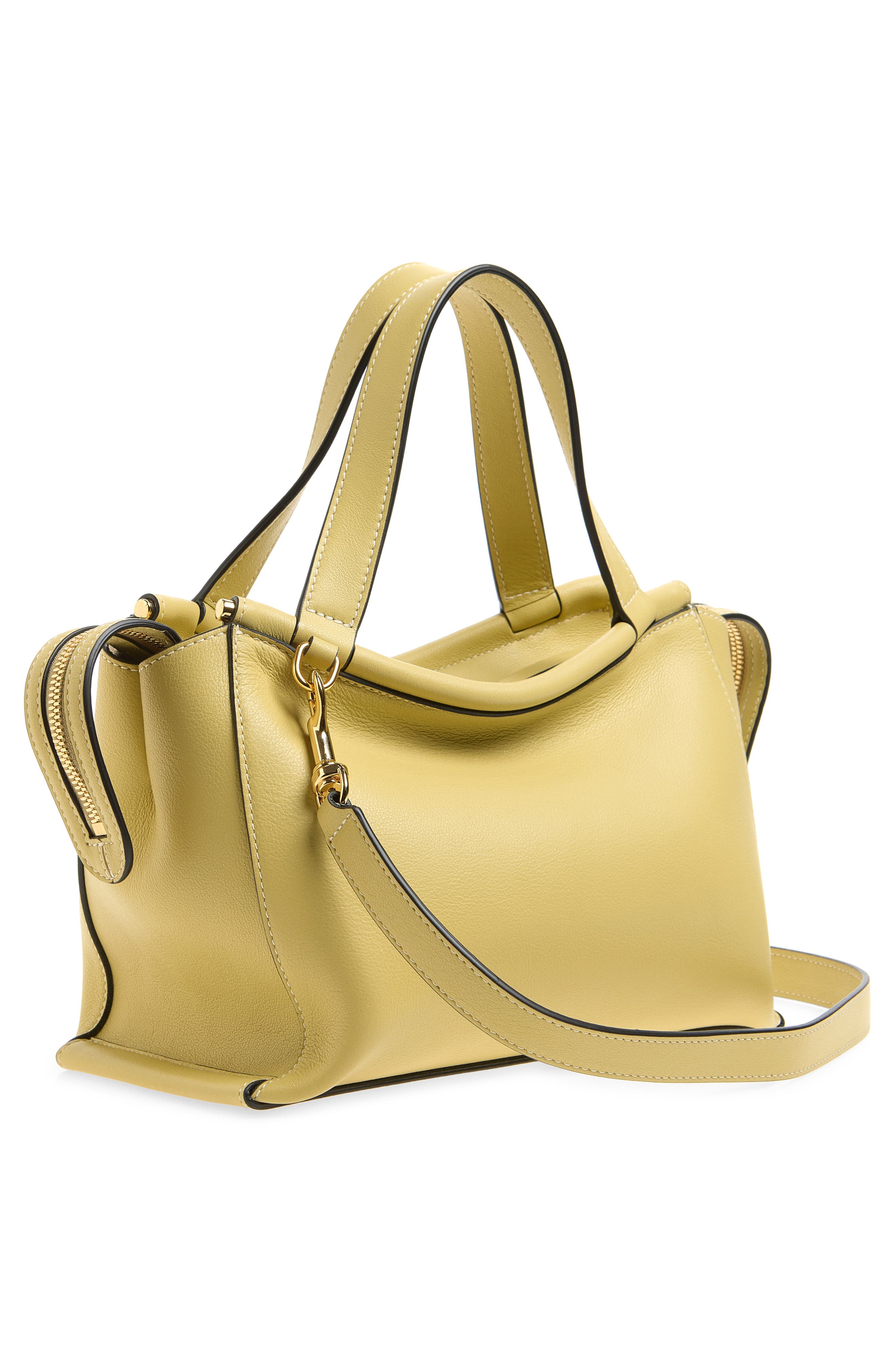 Ida Leather Top Handle Bag, Alternate, color, ISLAND