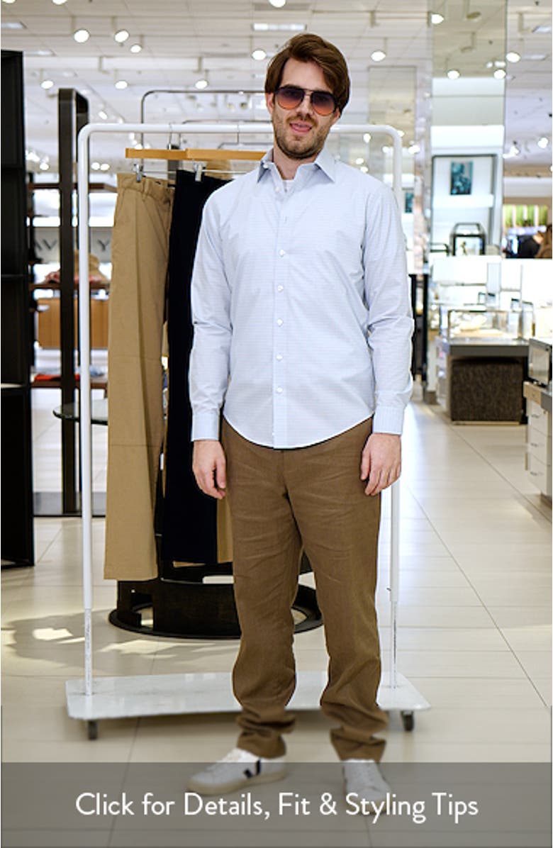 Arcadia Signature Trim Fit Check Dress Shirt, sales video thumbnail