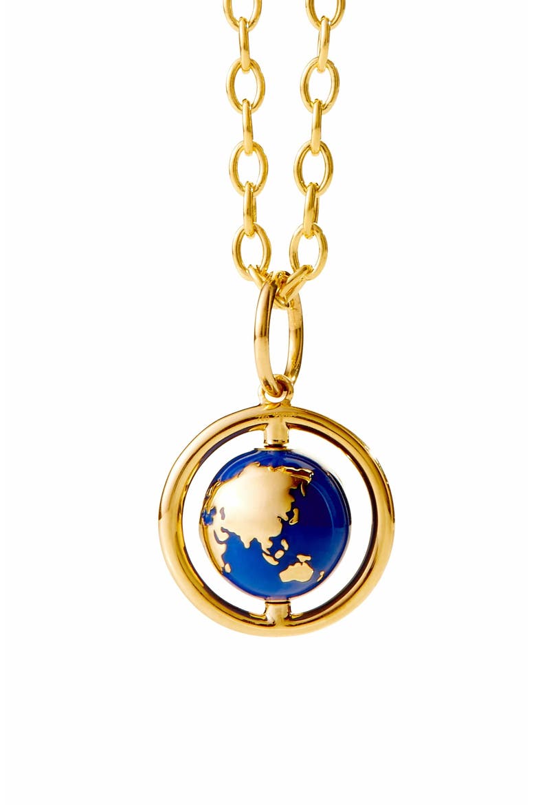 Globetrotter Charm, Main, color, Blue Enamel