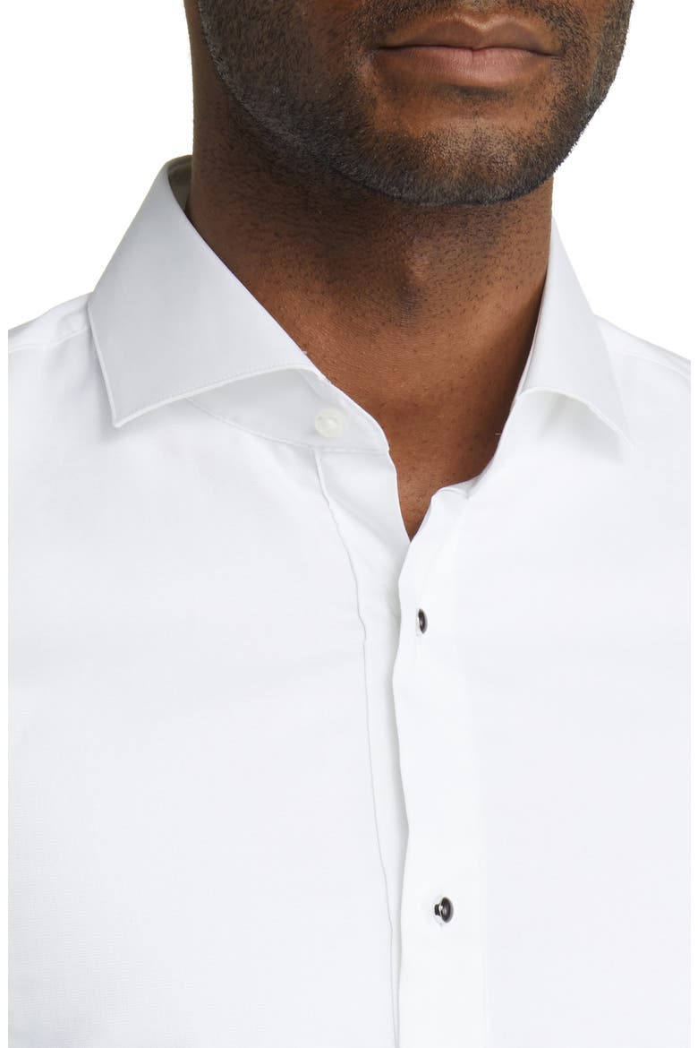 Hank Slim Fit Easy Iron Bibbed Tuxedo Shirt, Alternate, color, WHITE