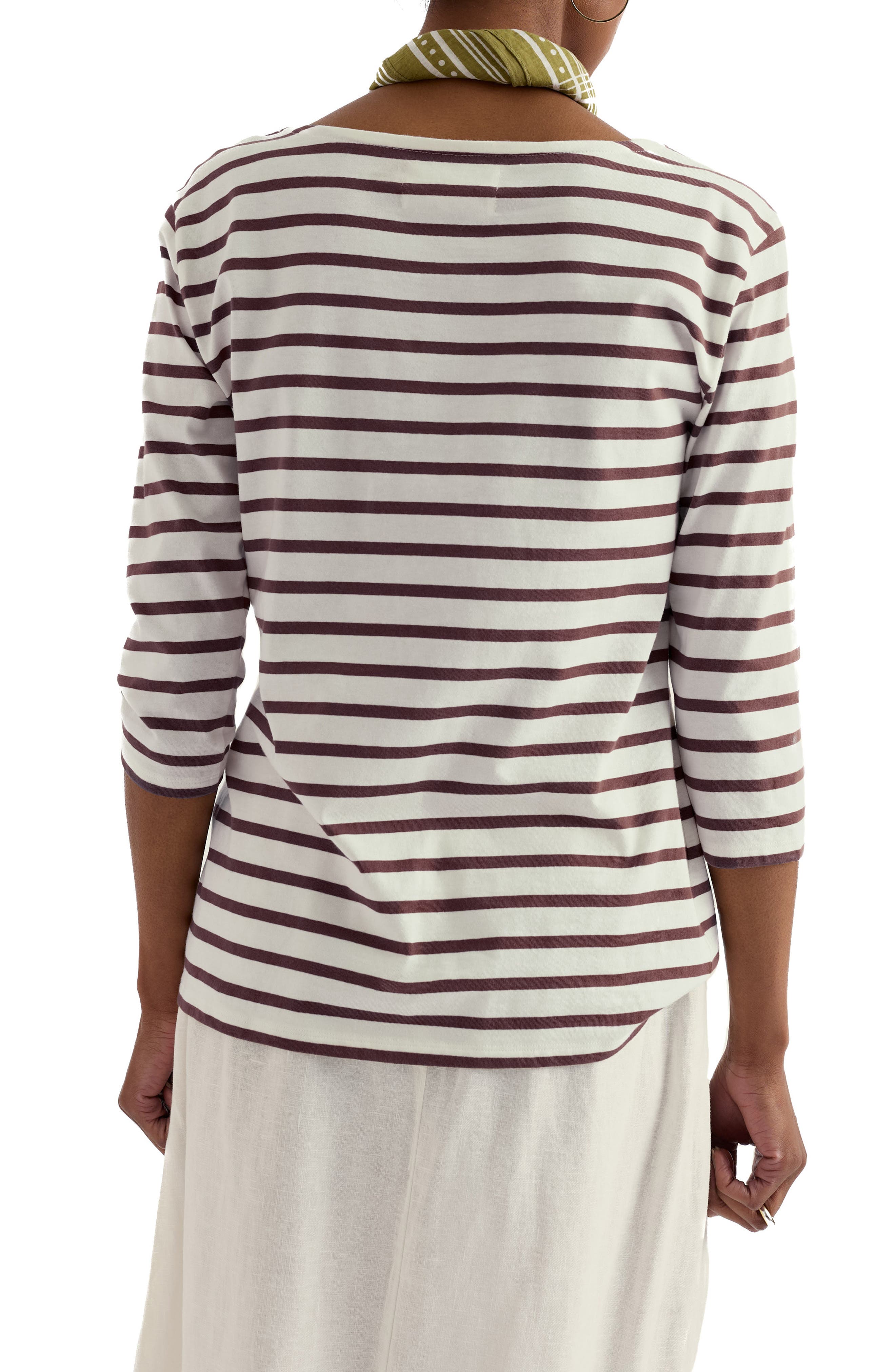 Женская футболка Seasalt Cornwall Sailor Stripe из органического хлопка — фото 2