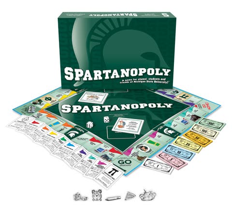 Michigan State University SpartanOpoly Monopoly Board Game