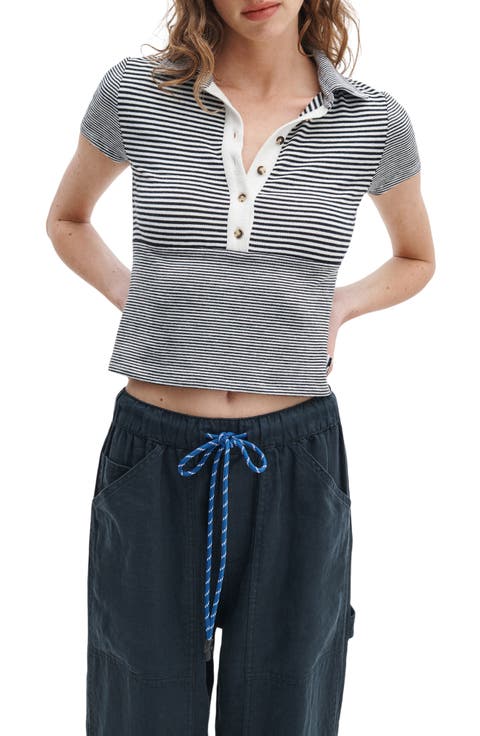 The Knit Crop Polo