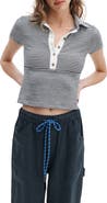rag & bone The Knit Crop Polo