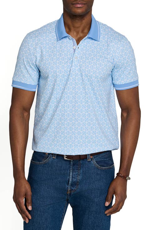 Slim Fit Tennis Ball Polo Short Sleeve Shirt