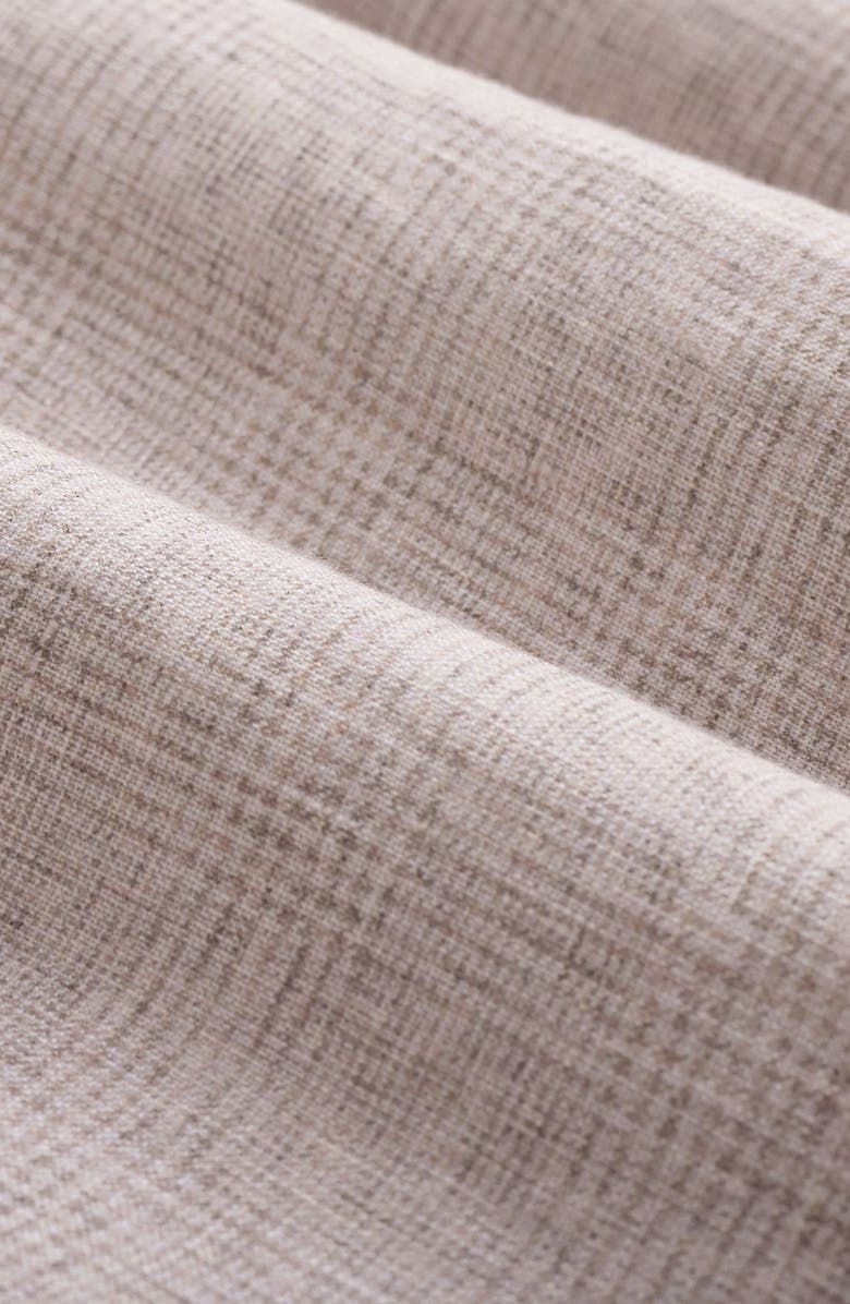 Bugatchi Axel Shaped Fit Linen Button-Up Shirt, Alternate, color, Camel