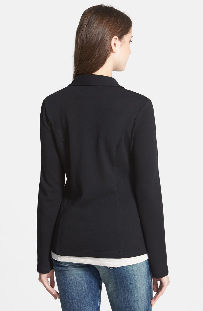 Caslon<sup>®</sup> Roll Sleeve Knit Blazer, Alternate, color, 