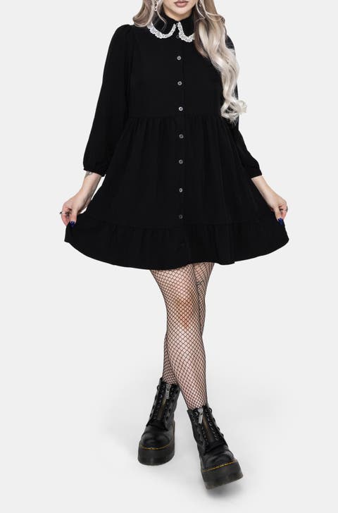 Salem Collar Mini Smock Dress