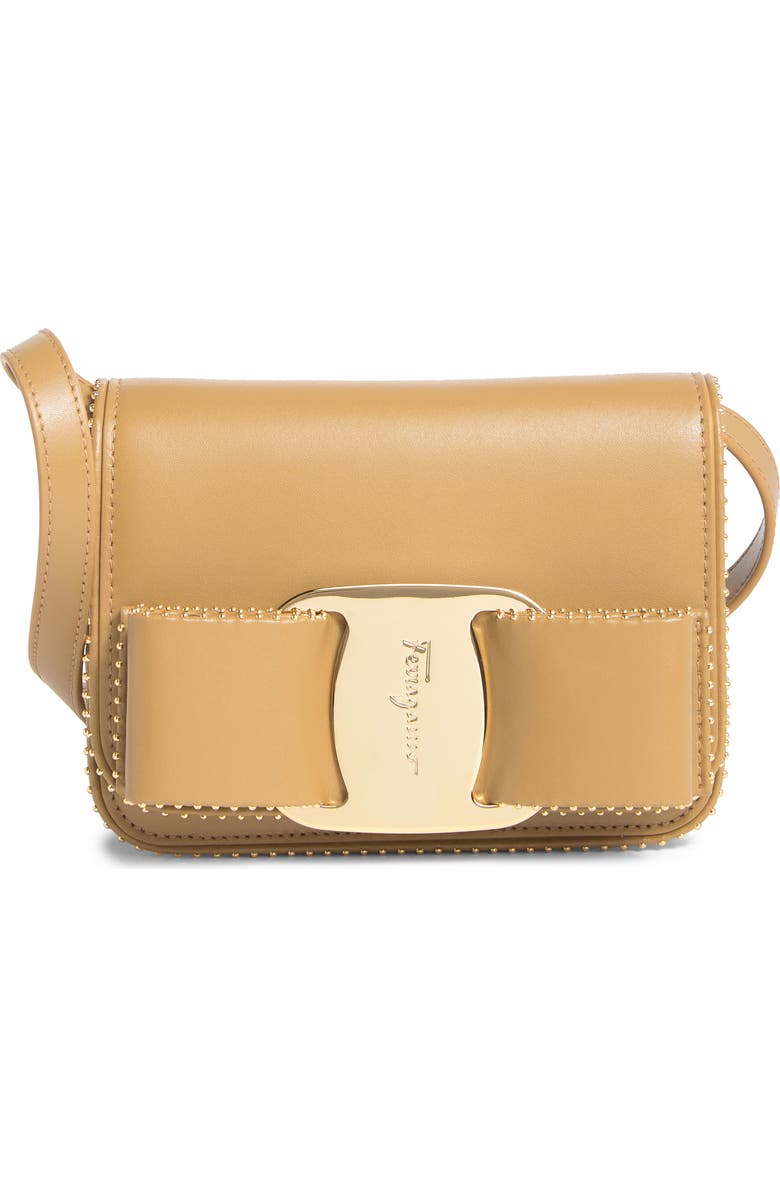 FERRAGAMO Vara Leather Crossbody Bag, Main, color,