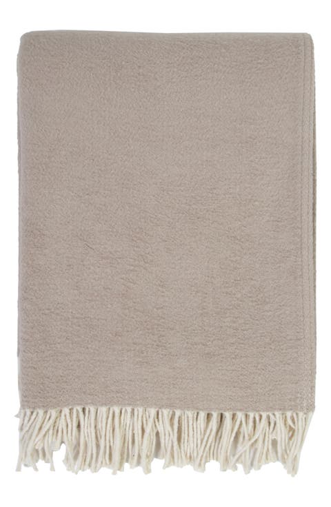 Billie Fringe Cotton Throw Blanket