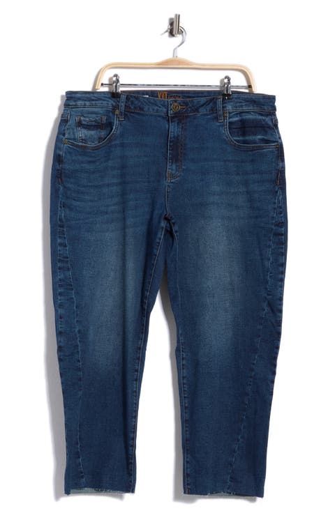 Shay High Waist Crop Straight Leg Jeans