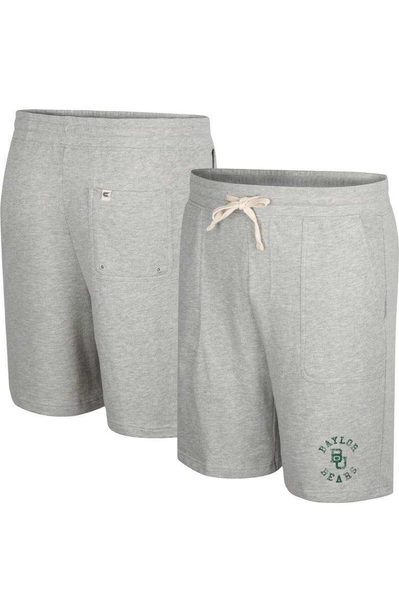 COLOSSEUM Men's Colosseum Heather Gray Baylor Bears Love To Hear This Terry Shorts, Main, color, 