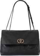 Kurt Geiger London Chelsea Large Slouchy Leather Flap Bag