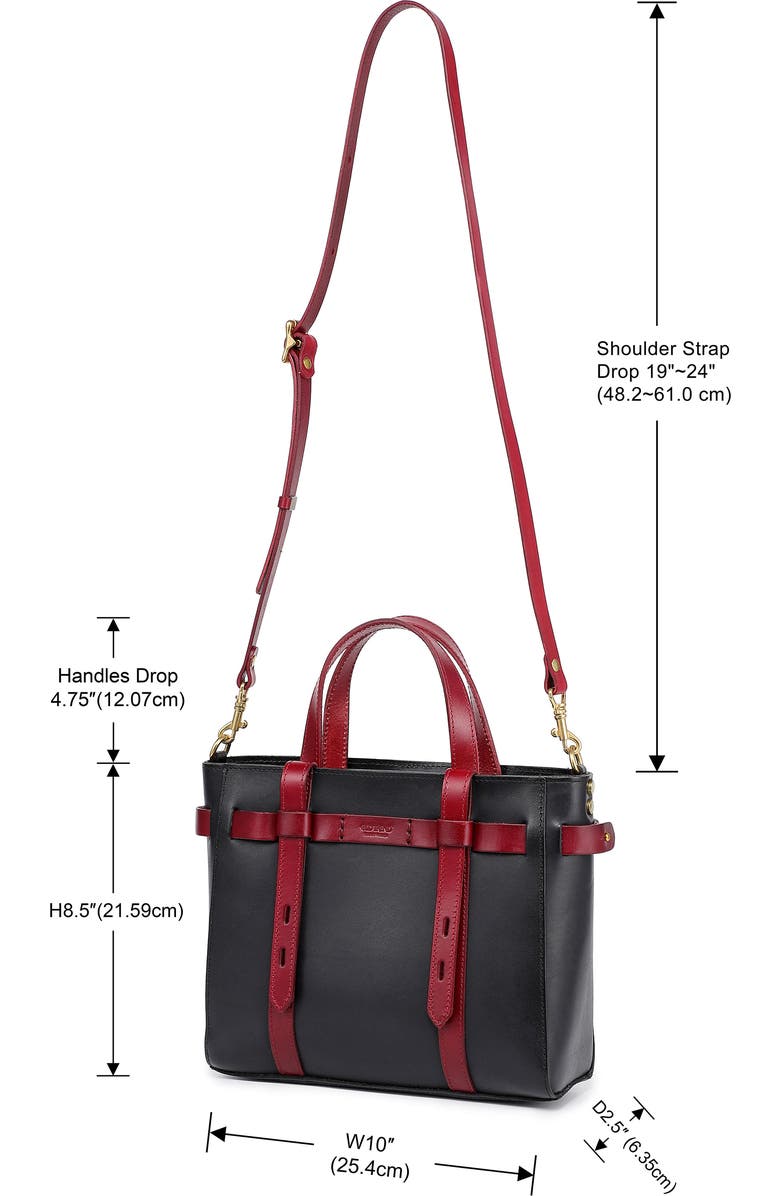 OLD TREND Westland Leather Mini Tote, Alternate, color, Black