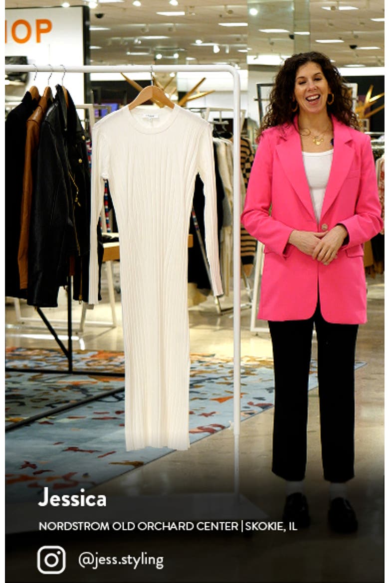Long Sleeve Rib Maxi Sweater Dress video