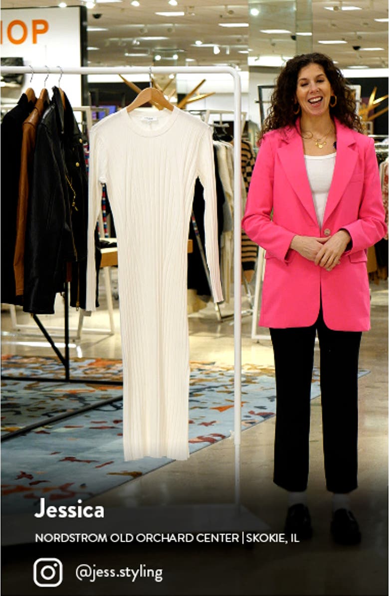 Long Sleeve Rib Maxi Sweater Dress, sales video thumbnail