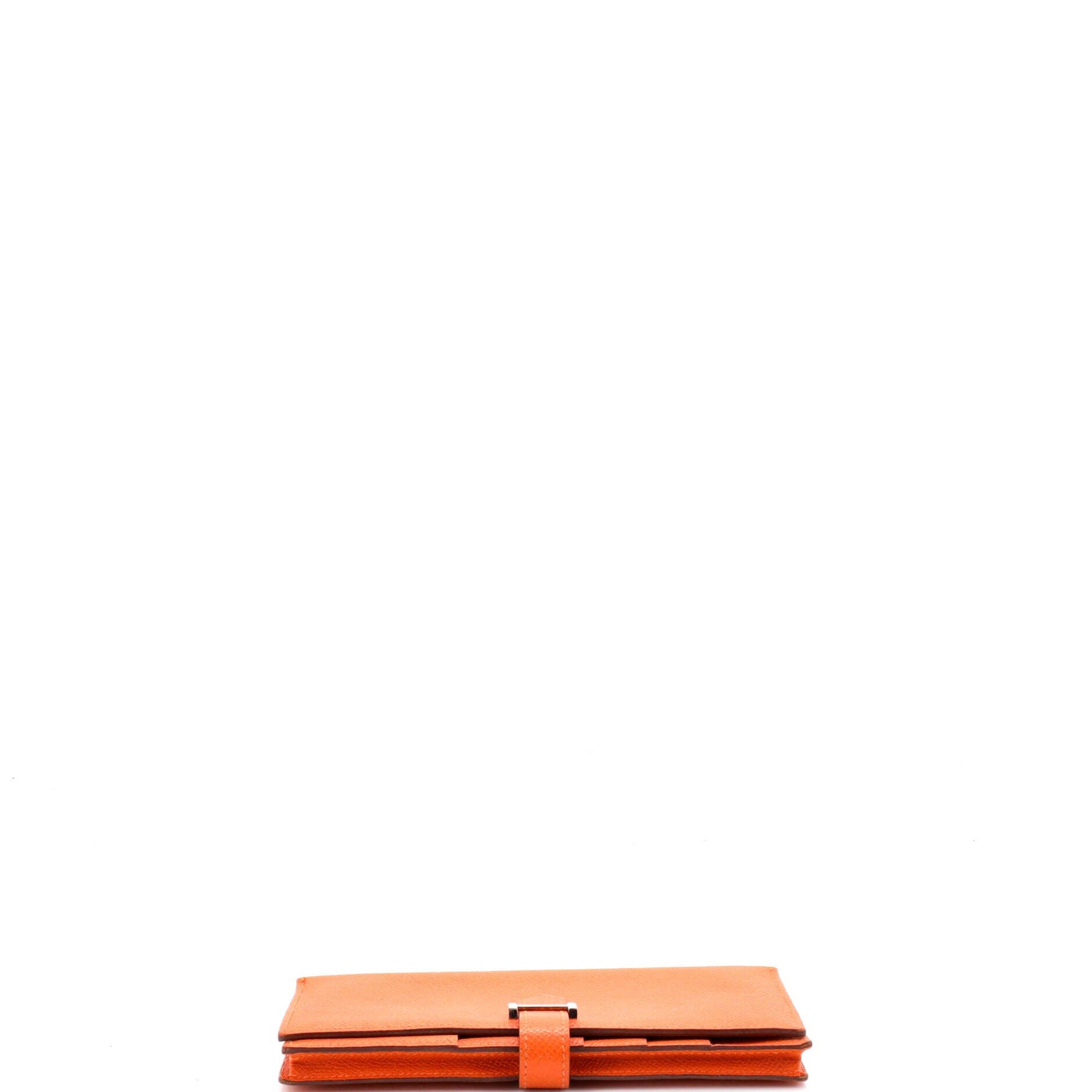 Pre-Owned Hermes Bearn Wallet Epsom Long, Alternate, color, Feu