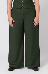 Aam The Label The Wool Wide Leg Pant For Full Hips And Thighs
