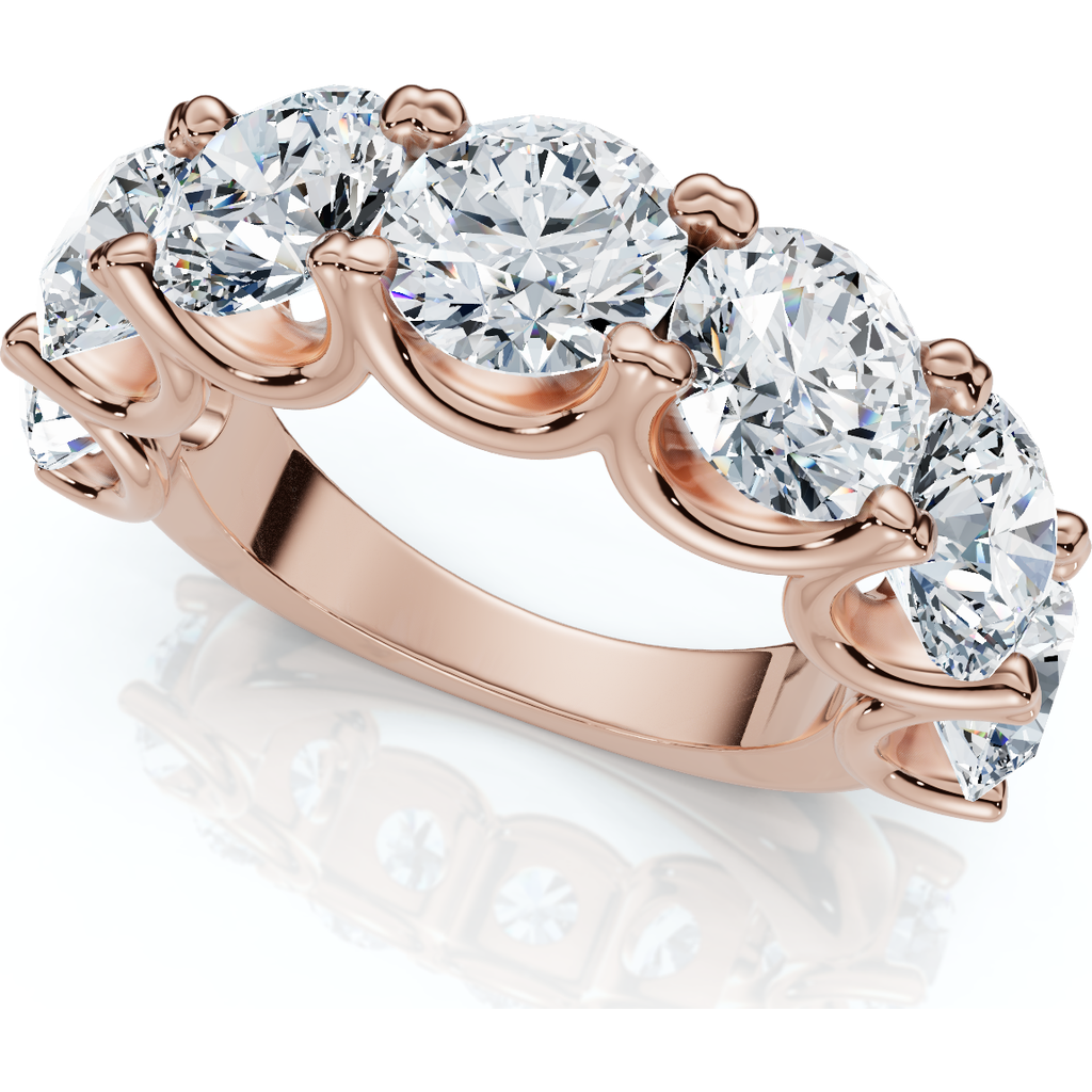 Bliss Diamond 6ct Tw Diamond Anniversary U Prong Wedding Ring 14k Gold Or Platinum Lab Grown In 14k Rose Gold